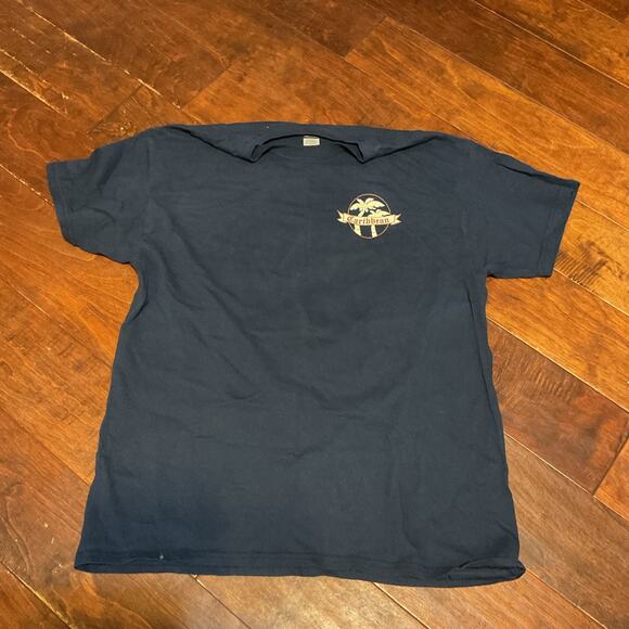 Princess Cruises Dark Navy Caribbean TShirt Sz Lg - Picture 1 of 4